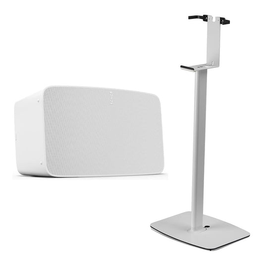 Sonos Five Wireless Speaker with S5-FS Floor Stand (White)