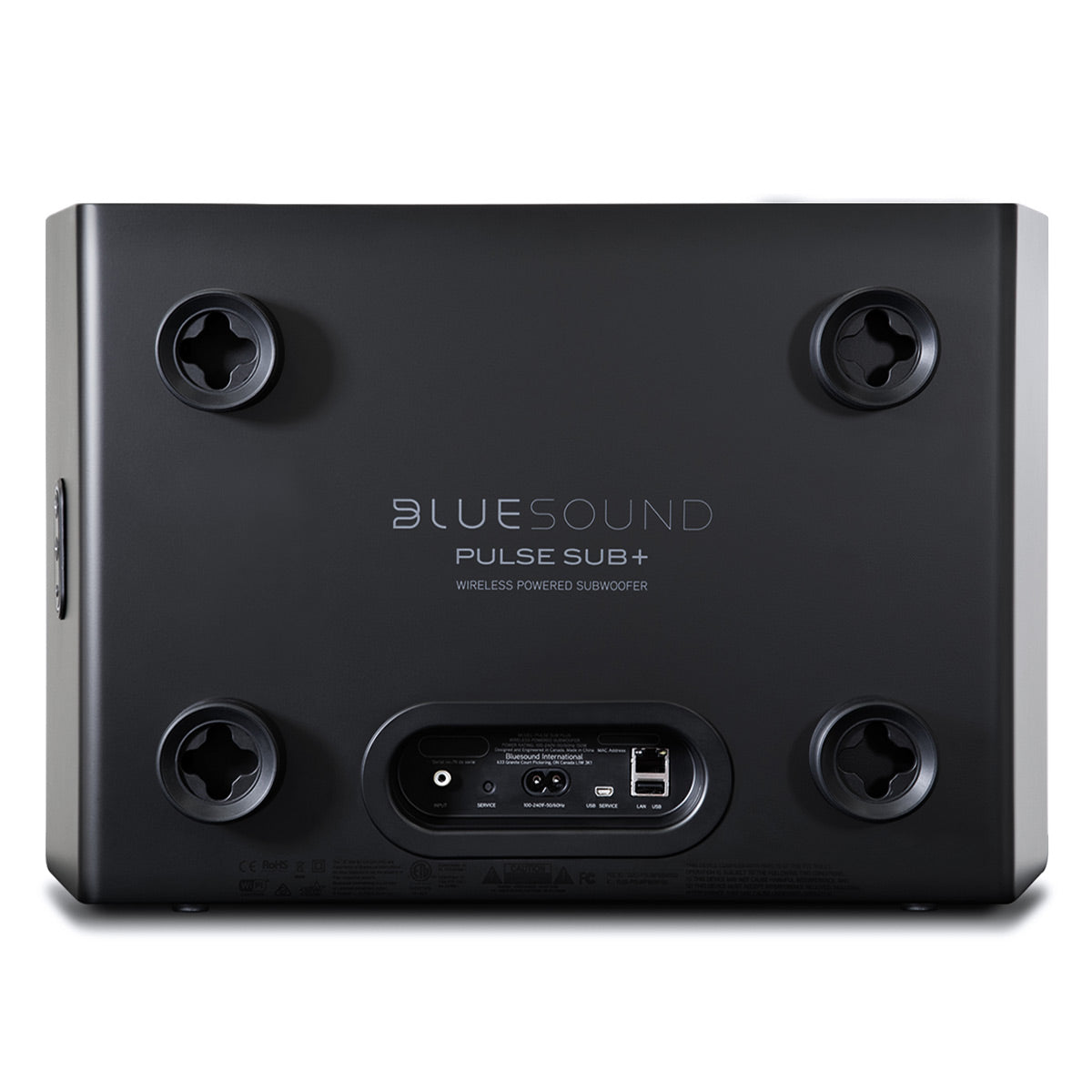 Bluesound PULSE SUB+ 8" Wireless Powered Subwoofer (Black)