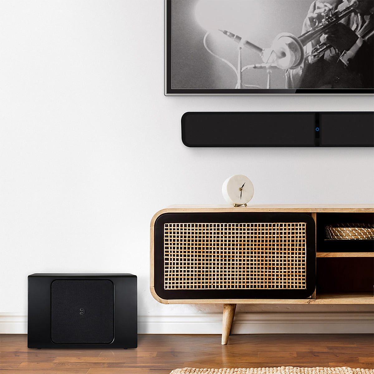 Bluesound PULSE SUB+ 8" Wireless Powered Subwoofer (Black)
