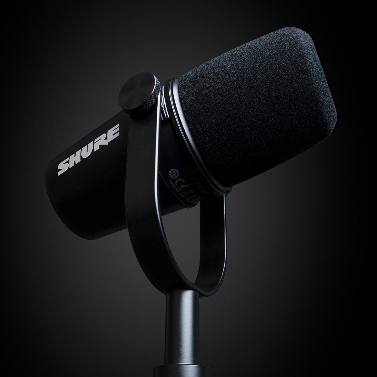 Shure MV7 USB/XLR Dynamic Microphone for Podcasting, Recording, Live Streaming & Gaming with Built-in Headphone Output (Black)