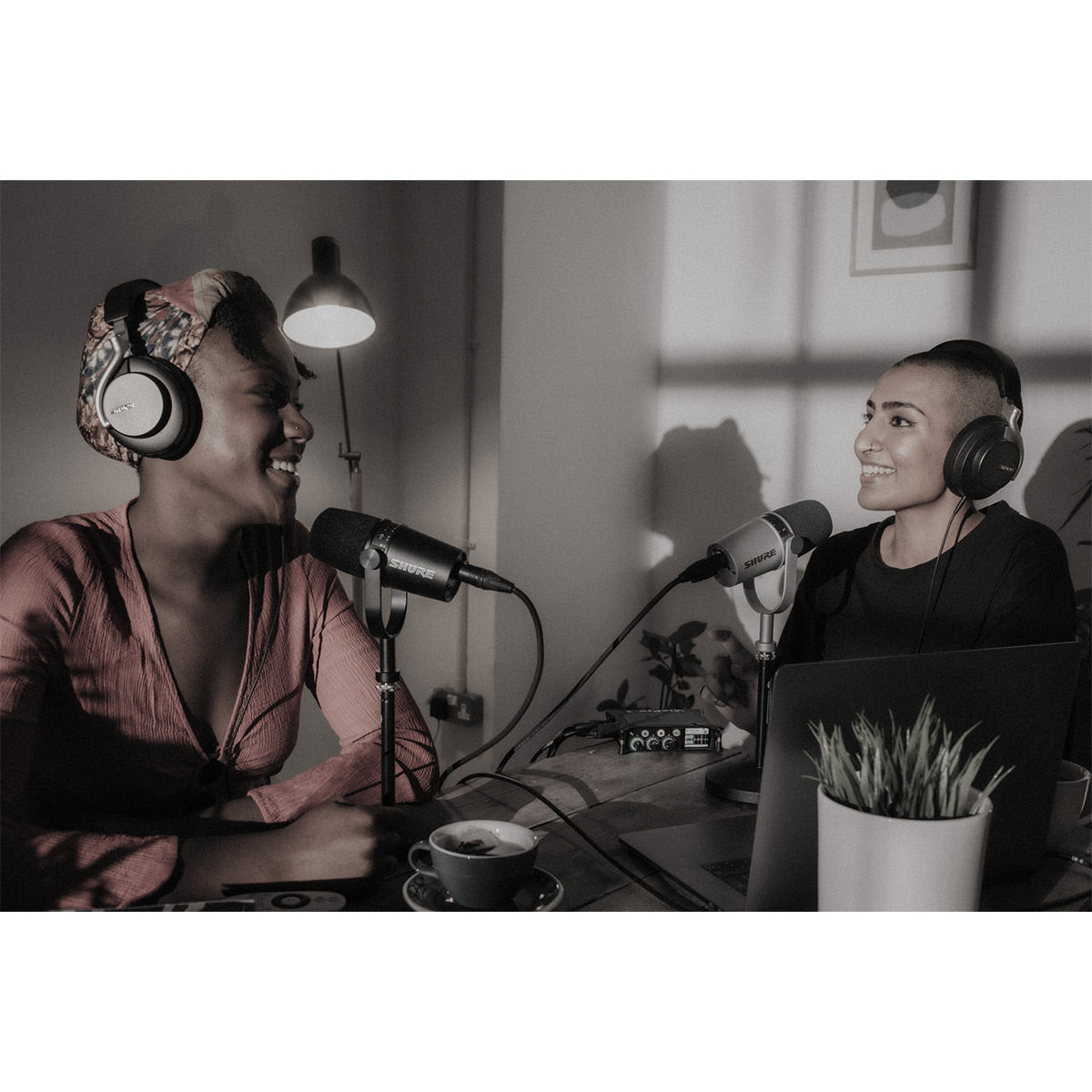 Shure MV7 USB/XLR Dynamic Microphone for Podcasting, Recording, Live Streaming & Gaming with Built-in Headphone Output (Black)