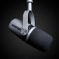 Shure MV7 USB/XLR Dynamic Microphone for Podcasting, Recording, Live Streaming & Gaming with Built-in Headphone Output (Silver)