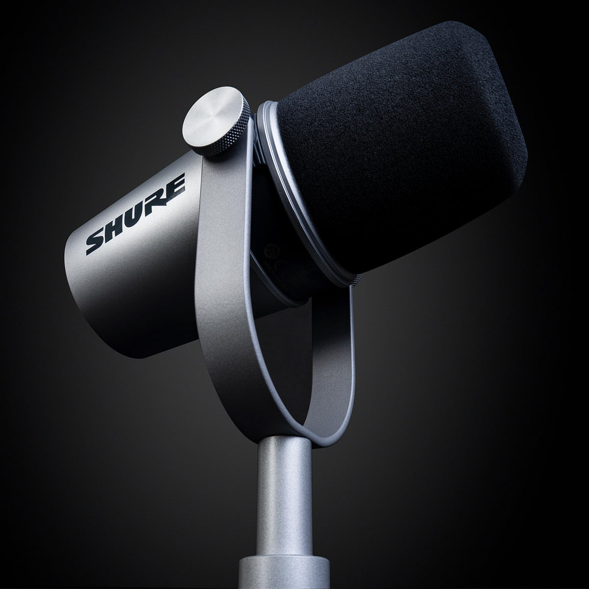Shure MV7 USB/XLR Dynamic Microphone for Podcasting, Recording, Live Streaming & Gaming with Built-in Headphone Output (Silver)