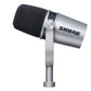 Shure MV7 USB/XLR Dynamic Microphone for Podcasting, Recording, Live Streaming & Gaming with Built-in Headphone Output (Silver)