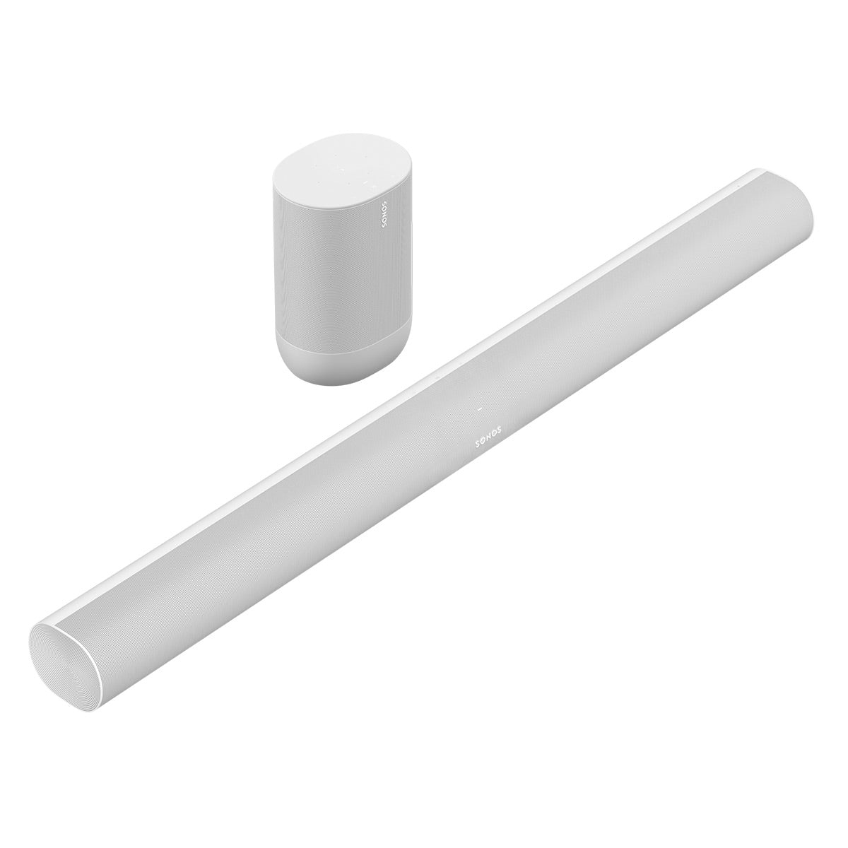 Sonos Multiroom Entertainment Set with Arc Wireless Soundbar and Move Smart Speaker (White)