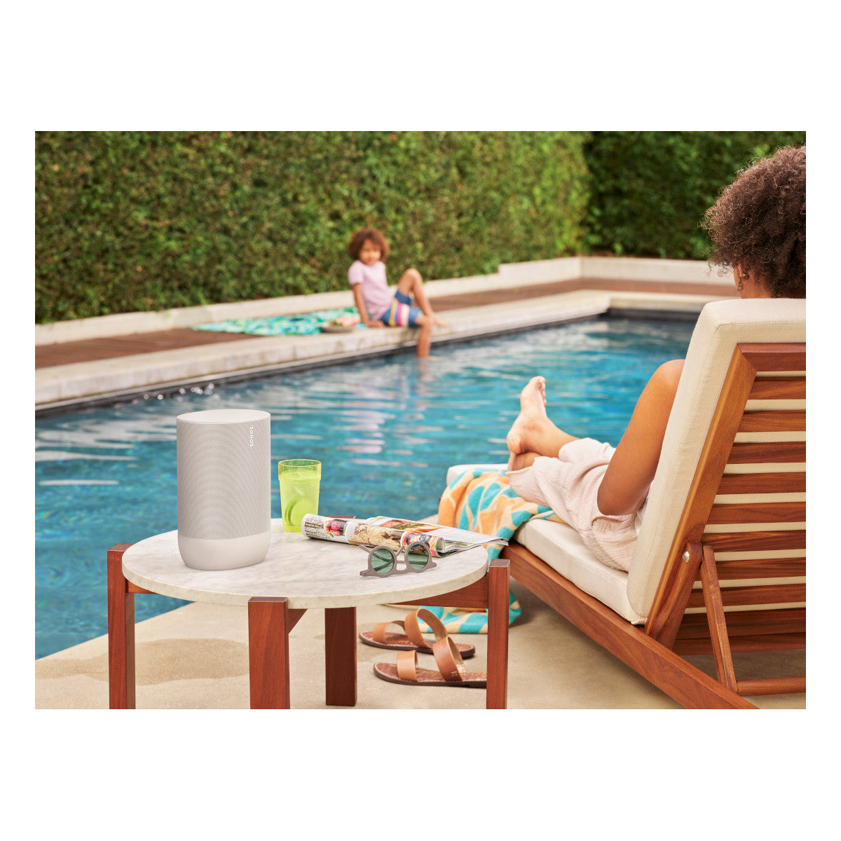 Sonos Multiroom Entertainment Set with Arc Wireless Soundbar and Move Smart Speaker (White)