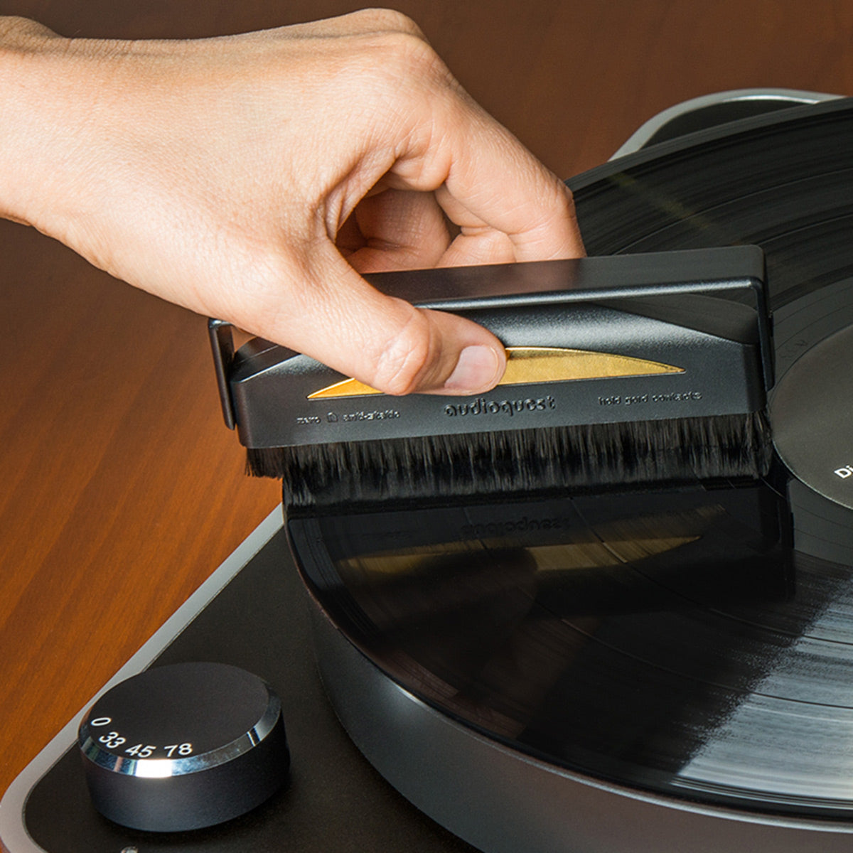 Victrola Eastwood 3-Speed Dual-Bluetooth Hybrid Turntable with Record Care Kit