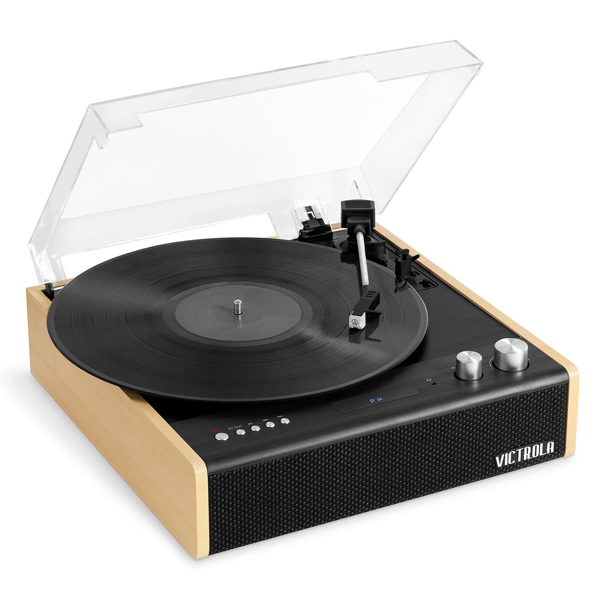 Victrola Eastwood 3-Speed Dual-Bluetooth Hybrid Turntable with Record Care Kit