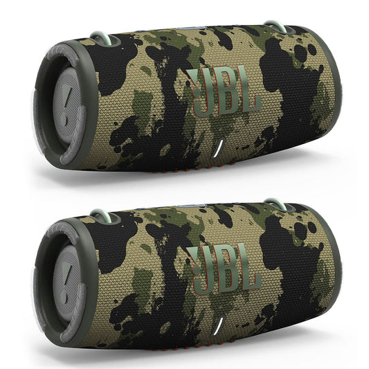 JBL Xtreme 3 Portable Bluetooth Waterproof Speakers - Pair (Black Camo)