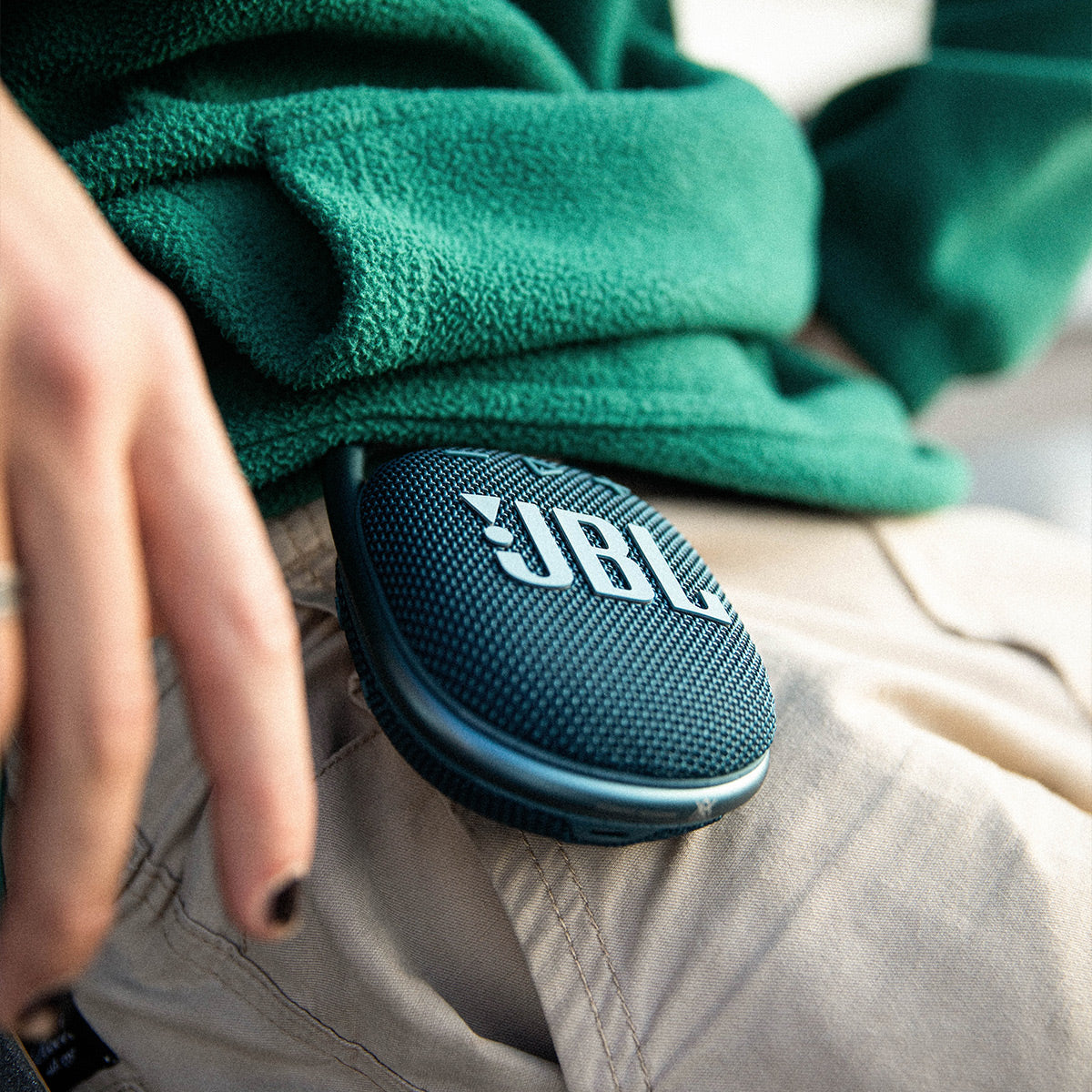 JBL Clip 4 Portable Bluetooth Waterproof Speaker (Blue)