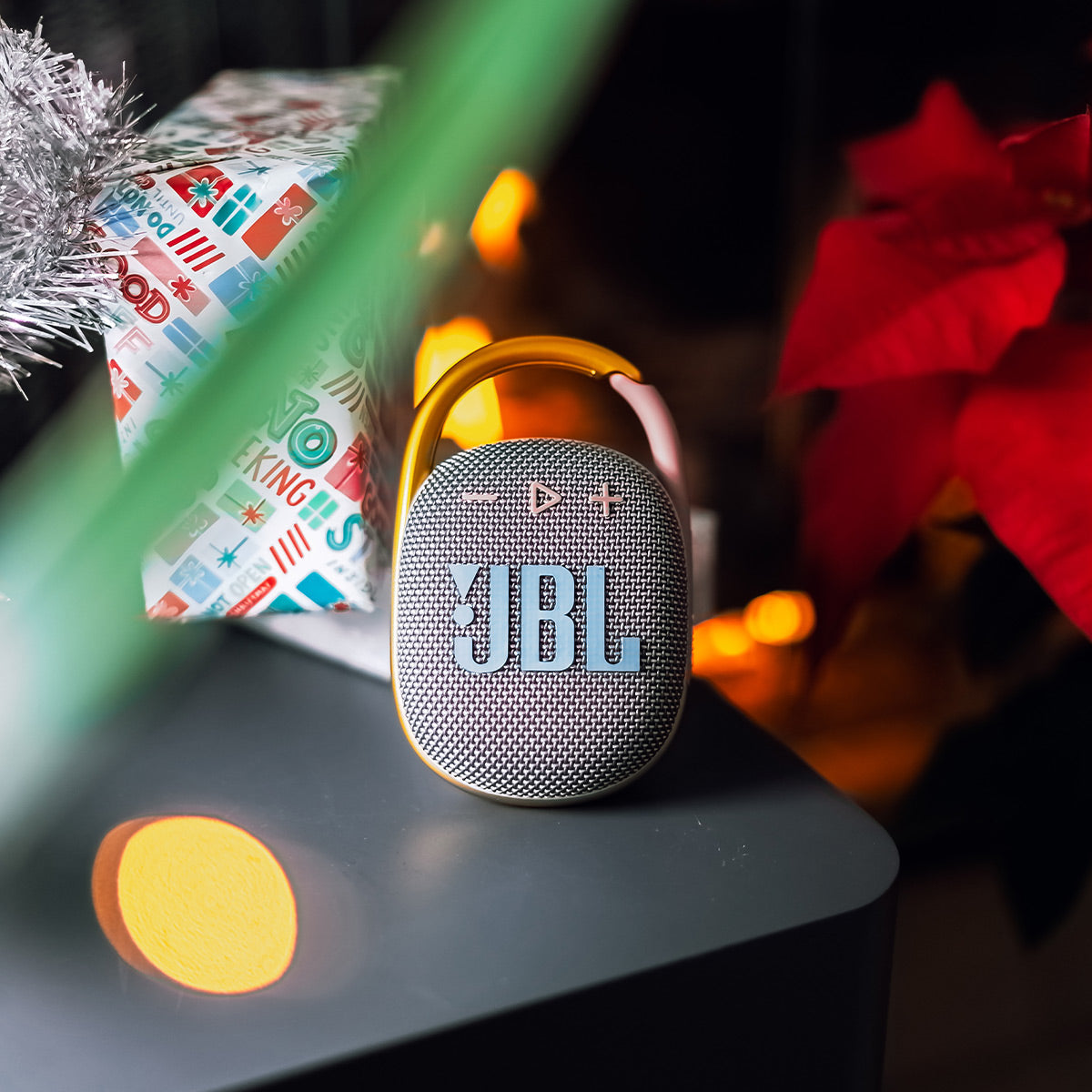 JBL Clip 4 Portable Bluetooth Waterproof Speaker (Grey)