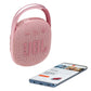 JBL Clip 4 Portable Bluetooth Waterproof Speaker (Pink)