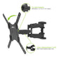 Kanto M600 Full Motion Single Stud Mount for 26" - 55" TV