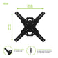 Kanto PS300 Full Motion Articulating Single Stud Mount for 26" - 60" TV (Black)