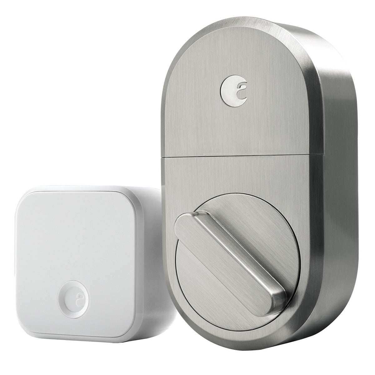 August Home Smart Lock with Connect Wi-Fi Bridge (Satin Nickel)