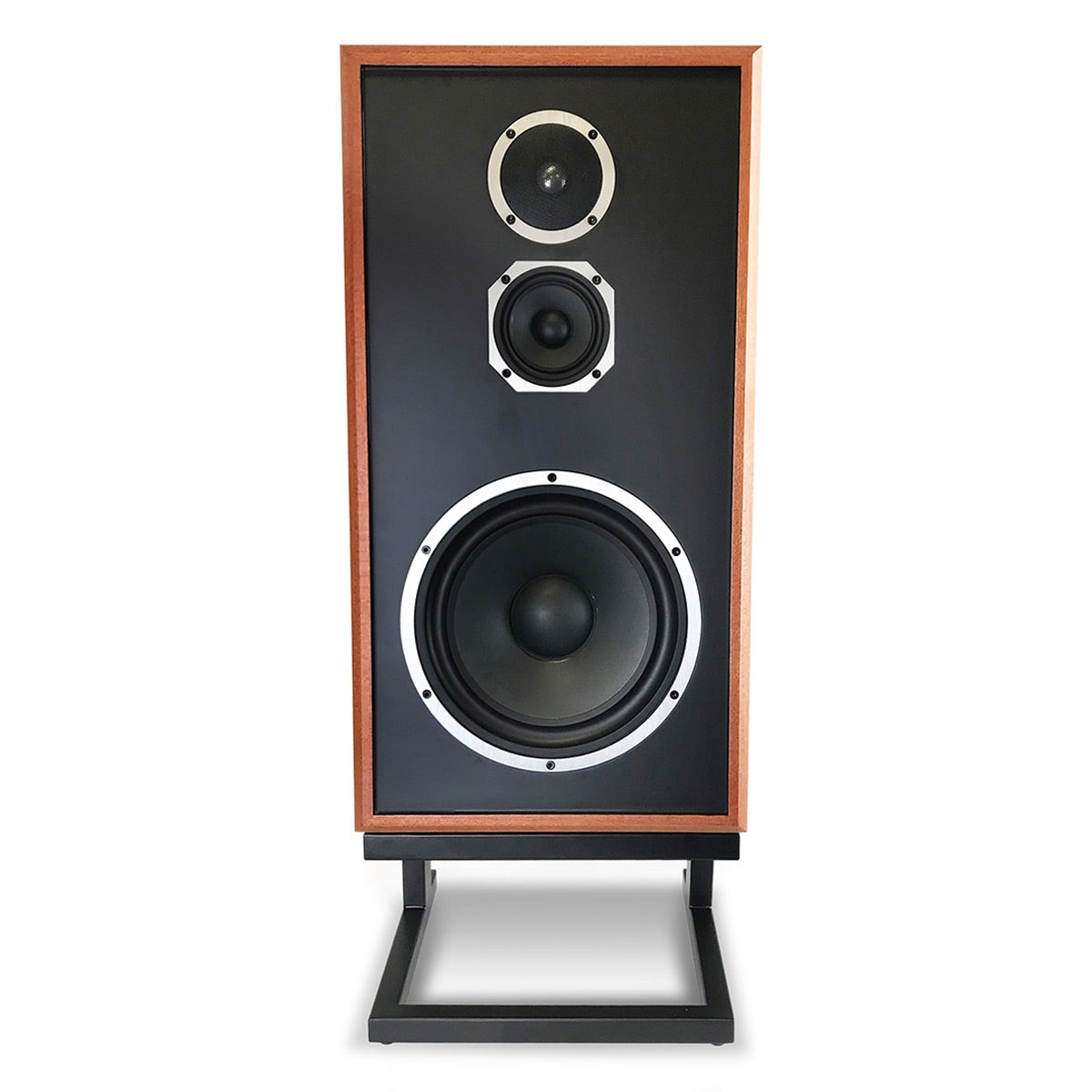 KLH Model Five 3-way 10-inch Acoustic Suspension Floorstanding Speaker - Each (Mahogany)