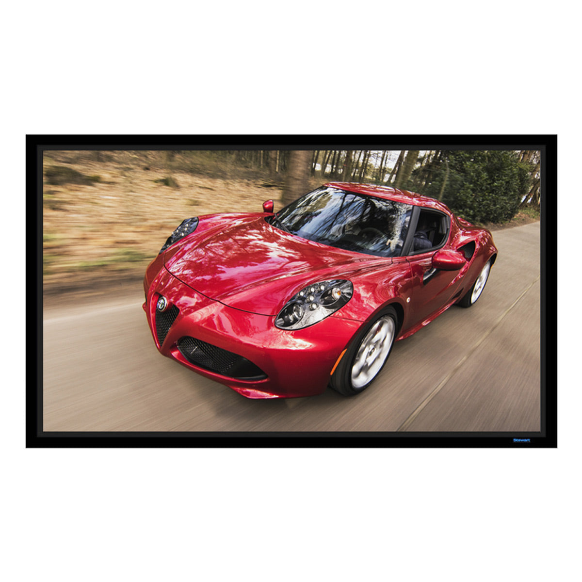 Stewart WallScreen 2.5 Fixed Frame 120" HDTV Projector Screen with 1.1 Gain (FireHawk G5)