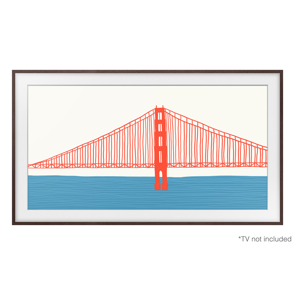 Samsung Customizable Bezel for Samsung The Frame 55" (Modern Brown)