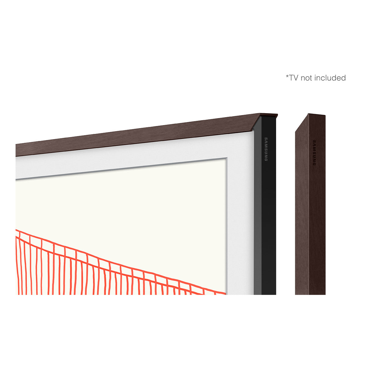 Samsung Customizable Bezel for Samsung The Frame 55" (Modern Brown)
