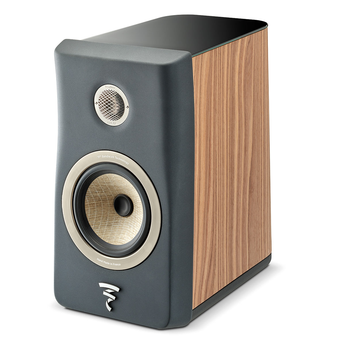 Focal Kanta No.1 2-Way Bookshelf Speaker - Pair (Walnut Mat & Dark Grey Mat)