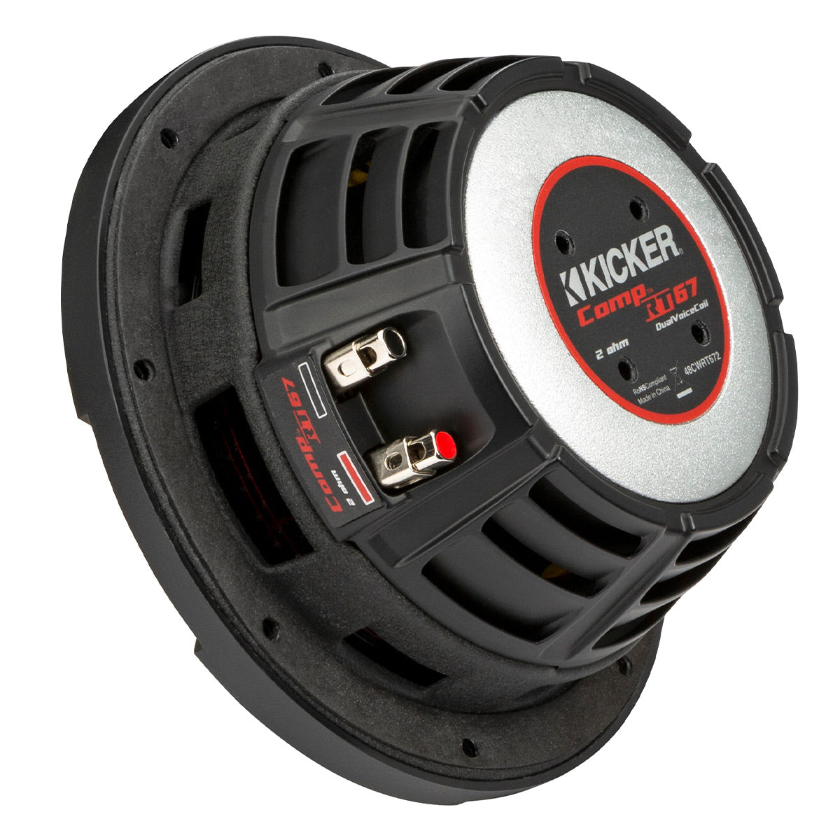 Kicker 48CWRT672 CompRT 6.75" 2-Ohm DVC Subwoofer