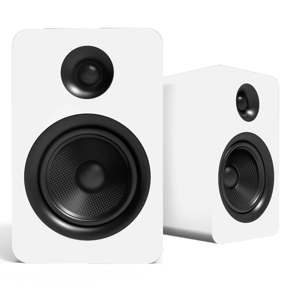 Kanto YUP6 Passive Bookshelf Speakers with 1" Silk Dome Tweeter and 5.25" Kevlar Woofer - Pair (White)