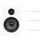 Kanto YUP6 Passive Bookshelf Speakers with 1" Silk Dome Tweeter and 5.25" Kevlar Woofer - Pair (White)