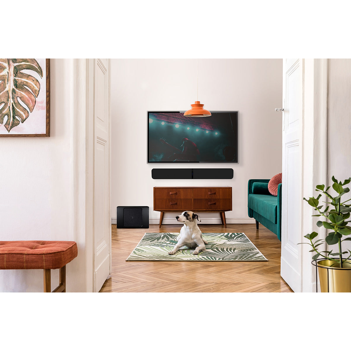 Bluesound Pulse Soundbar+ Wireless Soundbar with Pulse SUB+ 8" Wireless Powered Subwoofer (Black)