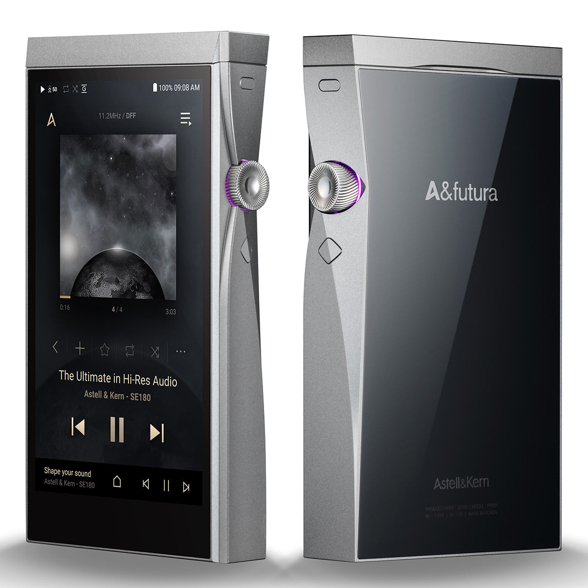 Astell & Kern A&Futura SE180 Portable High-Resolution Music Player (Moon Silver)