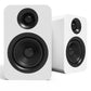 Kanto YUP4 Passive Bookshelf Speakers with S4 Speaker Stands - Pair (White)