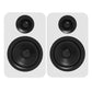 Kanto YUP4 Passive Bookshelf Speakers with S4 Speaker Stands - Pair (White)