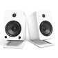 Kanto YUP6 Passive Bookshelf Speakers with S6 Speaker Stands - Pair (White)