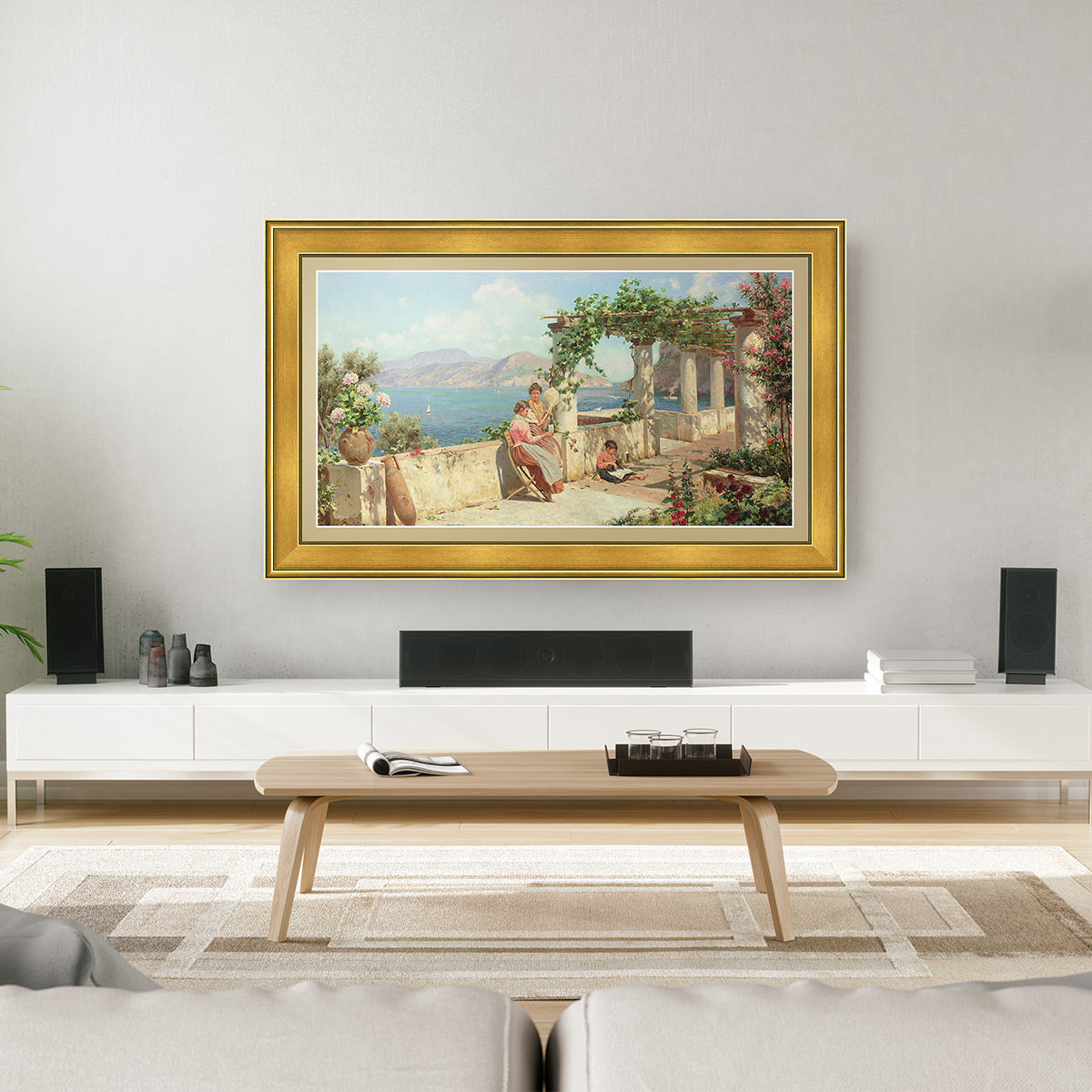 Deco TV Frames 55" Frame for Samsung The Frame TV 2021-2024 (Antique Gold)