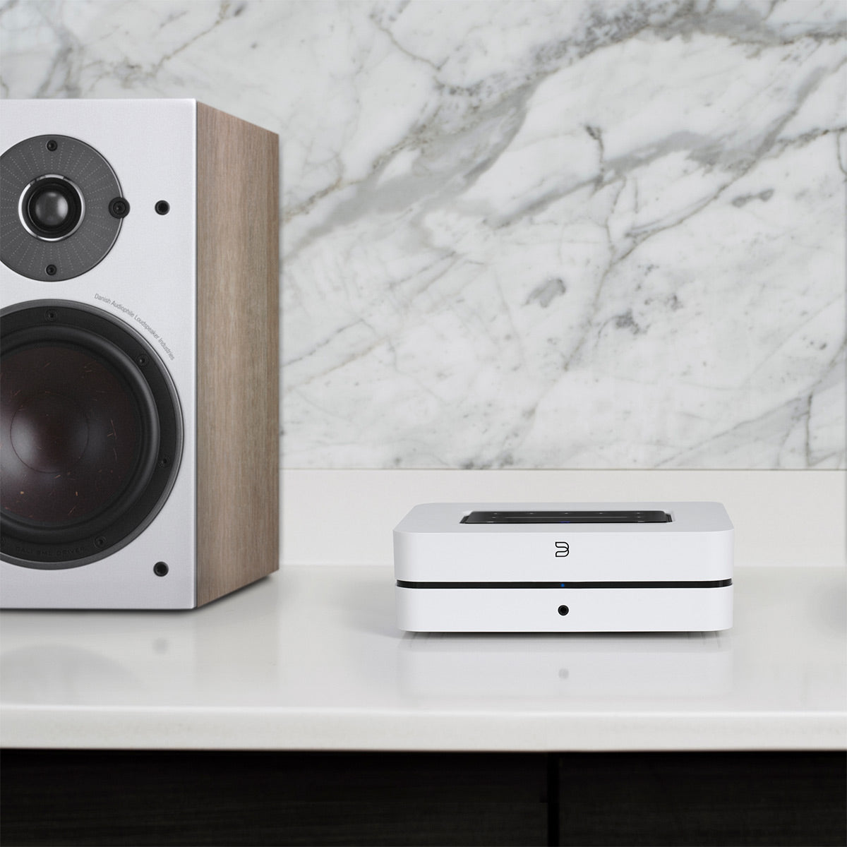 Bluesound Powernode Wireless Multi-Room Hi-Res Music Streaming Amplifier - Gen 3 (White)