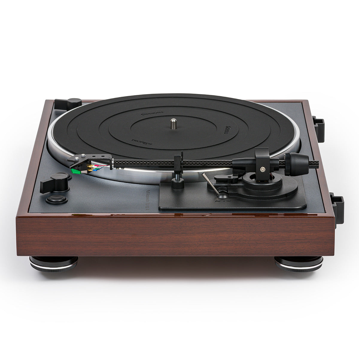 Thorens TD 102 A Fully Automatic Turntable with Integrated Switchable MM Phono Preamplifier (Walnut High-Gloss)