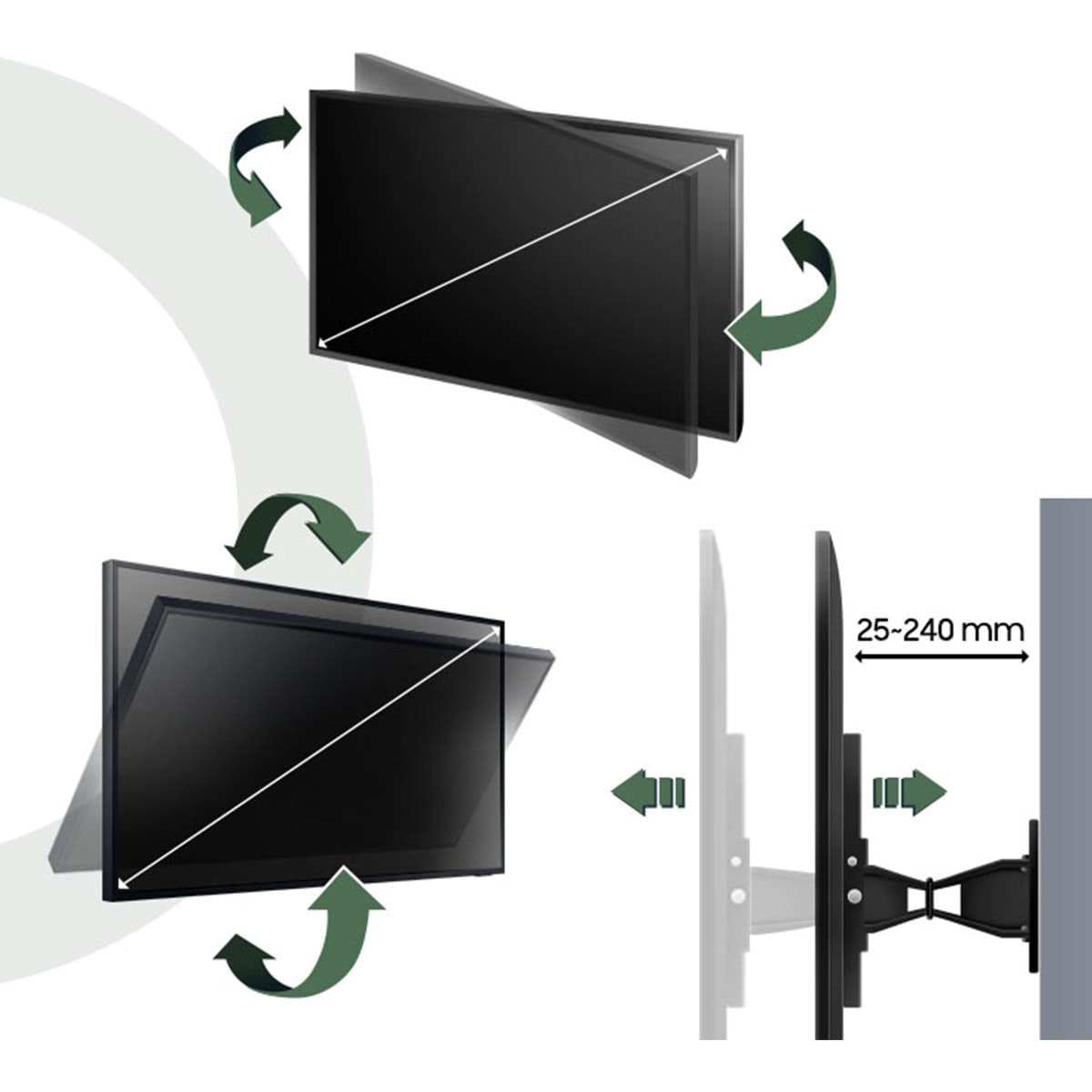 Samsung QN65LST7TA 65" The Terrace QLED 4K UHD Outdoor Smart TV with WMN4277TT The Terrace 65" & 75" TV Wall Mount