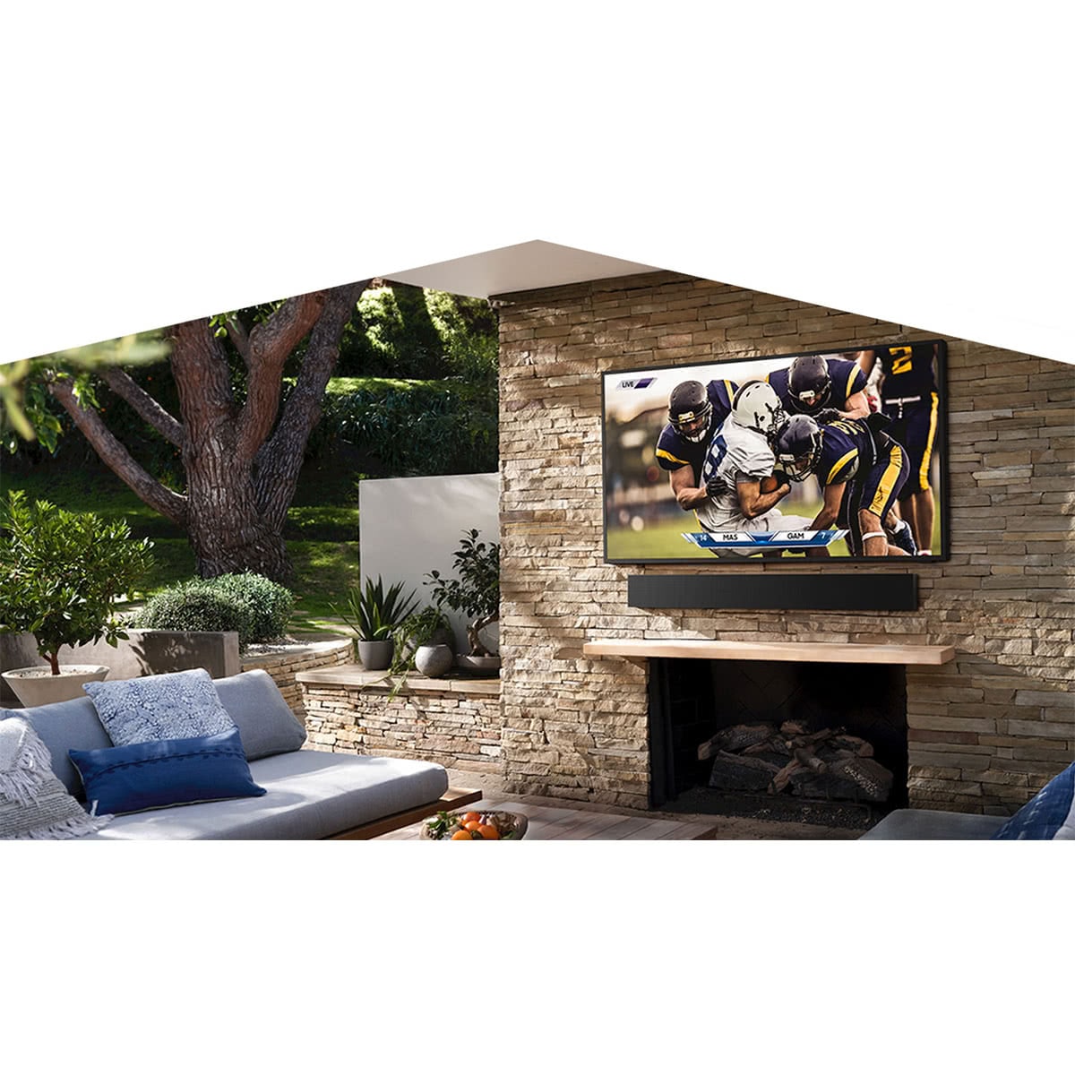 Samsung QN65LST7TA 65" The Terrace QLED 4K UHD Outdoor Smart TV with WMN4277TT The Terrace 65" & 75" TV Wall Mount