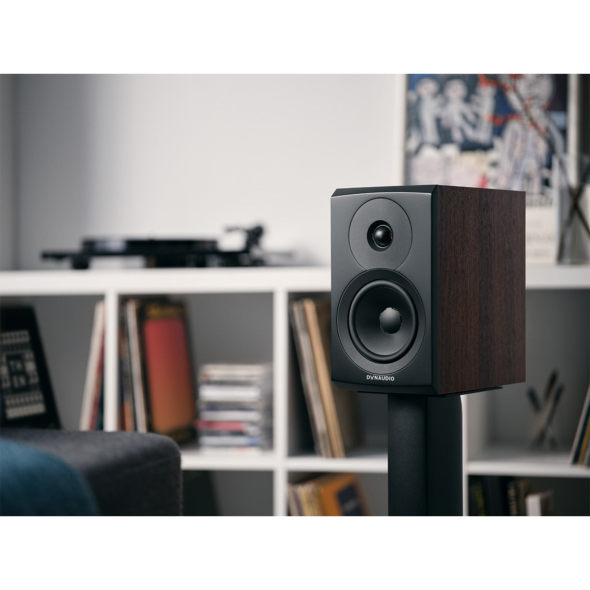 Dynaudio Emit 10 Compact Bookshelf Speaker - Pair (Walnut Wood)