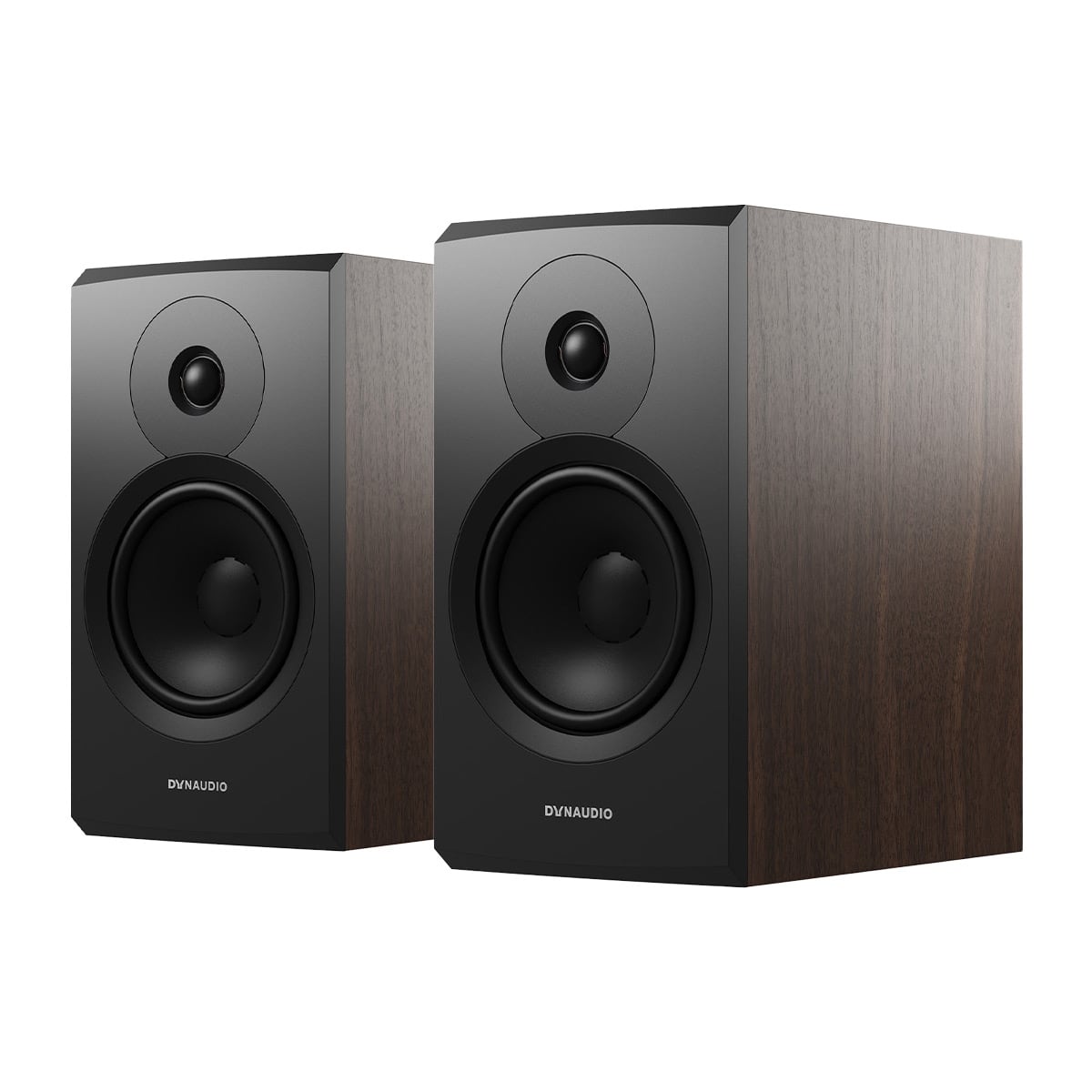 Dynaudio Emit 20 Compact Bookshelf Speaker - Pair (Walnut Wood)