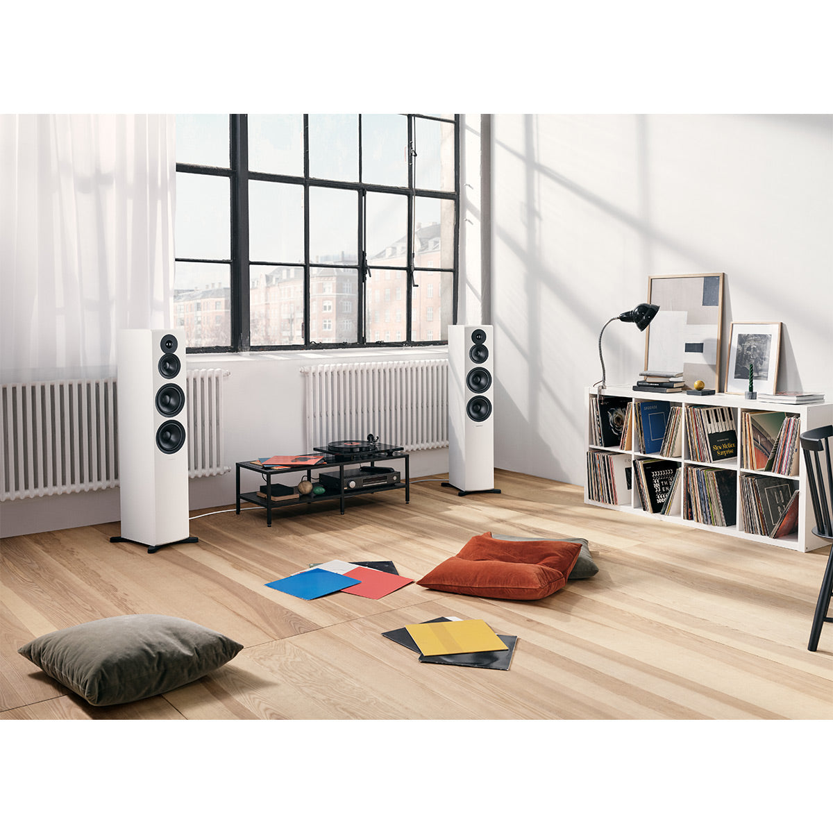 Dynaudio Emit 50 Floorstanding Loudspeakers - Pair (White Satin)