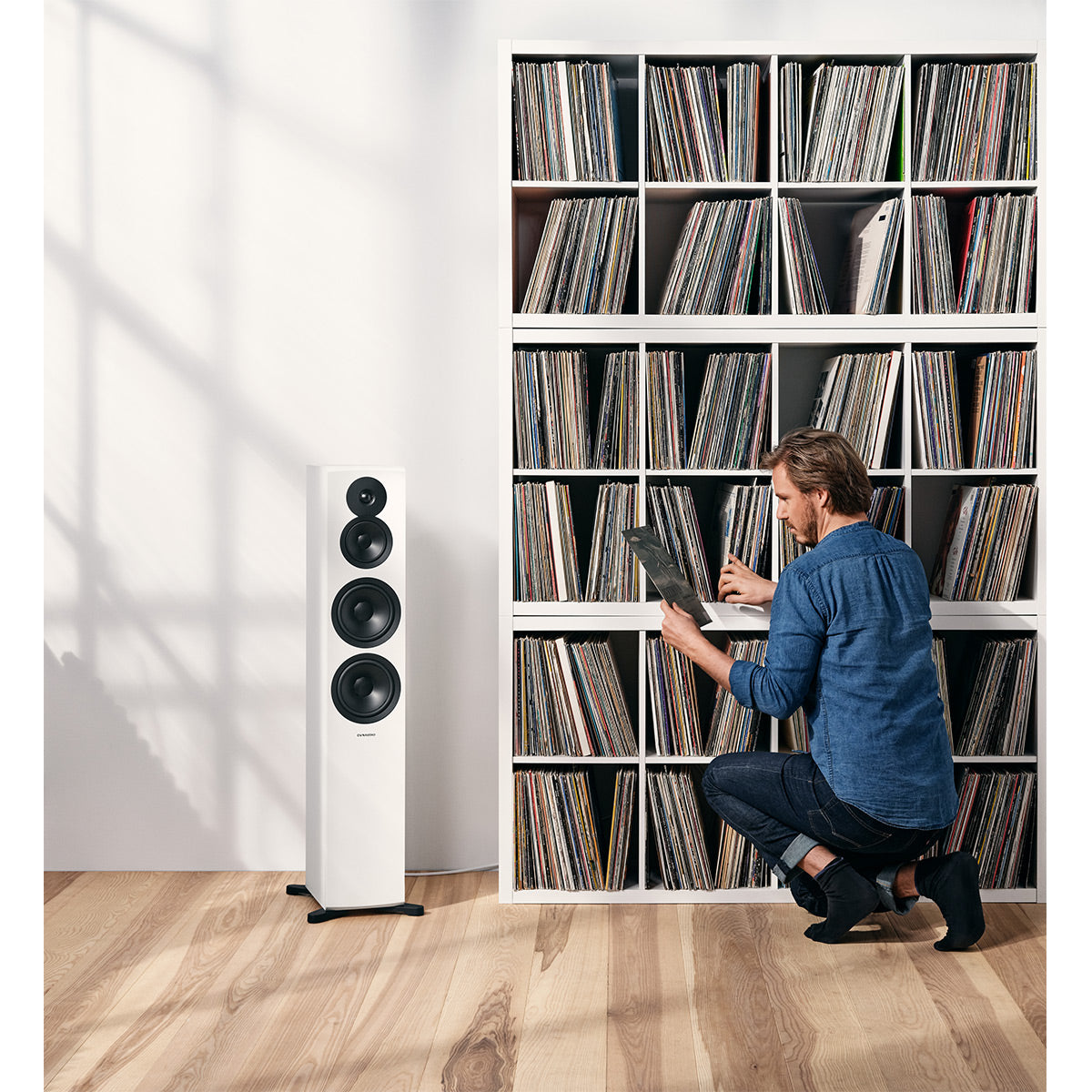 Dynaudio Emit 50 Floorstanding Loudspeakers - Pair (White Satin)