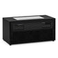 Salamander Chameleon Collection Siena 229S Dual Speaker Grill Projector Integrated Cabinet for LG HU85LA Projector (Black Oak Veneer)