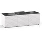 Salamander Chameleon Collection Milan 237 Projector Integrated Cabinet for Epson LS100 Projector (White)