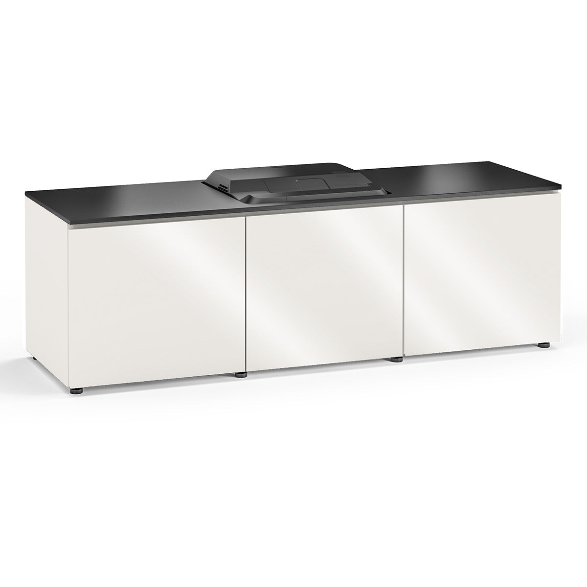 Salamander Chameleon Collection Miami 237 Projector Integrated Cabinet for Epson LS100 Projector (Gloss White)