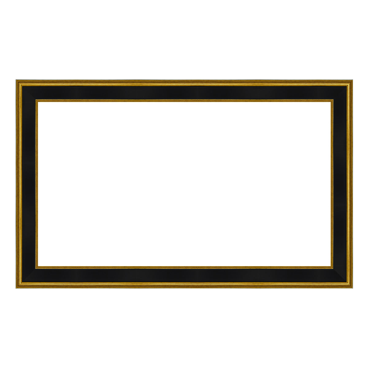 Deco TV Frames 65" Customizable Frame for Samsung The Frame TV 2021-2023 (Antique Gold & Black)