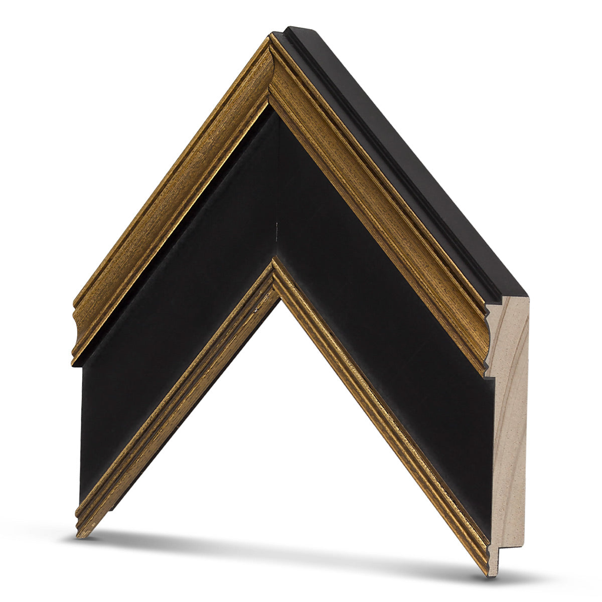Deco TV Frames 55" Frame for Samsung The Frame TV 2021-2024 (Antique Gold & Black)