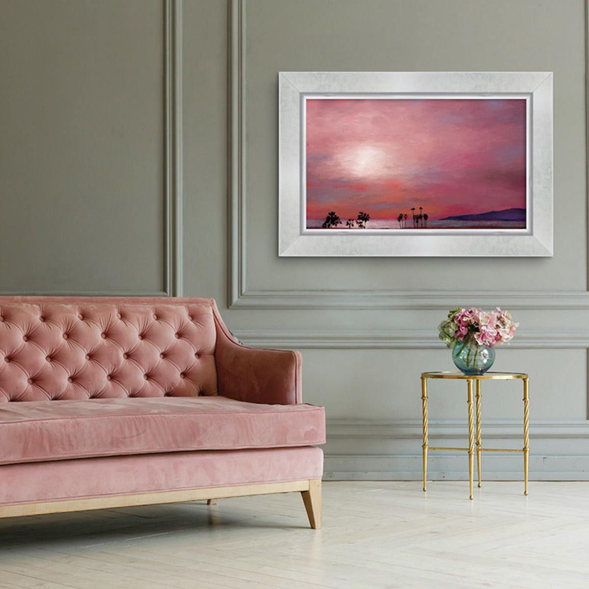 Deco TV Frames 55" Frame for Samsung The Frame TV 2021-2024 (Contemporary Silver)