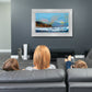 Deco TV Frames 50" Customizable Frame for Samsung The Frame TV 2021-2023 (Contemporary Silver)