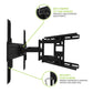 Kanto SDX600 Full-Motion Anti-Theft Security TV Mount for 37" - 65" TV