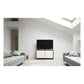 Salamander Chameleon Collection Barcelona 221 Twin AV Cabinet (Natural Walnut with Gloss White Doors)